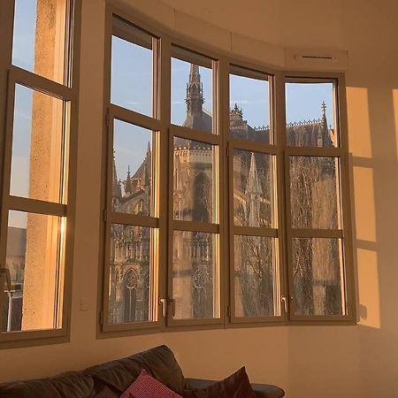 Апартаменти Loft Des Sacres - Vue Unique Sur La Cathedrale Реймс Екстер'єр фото